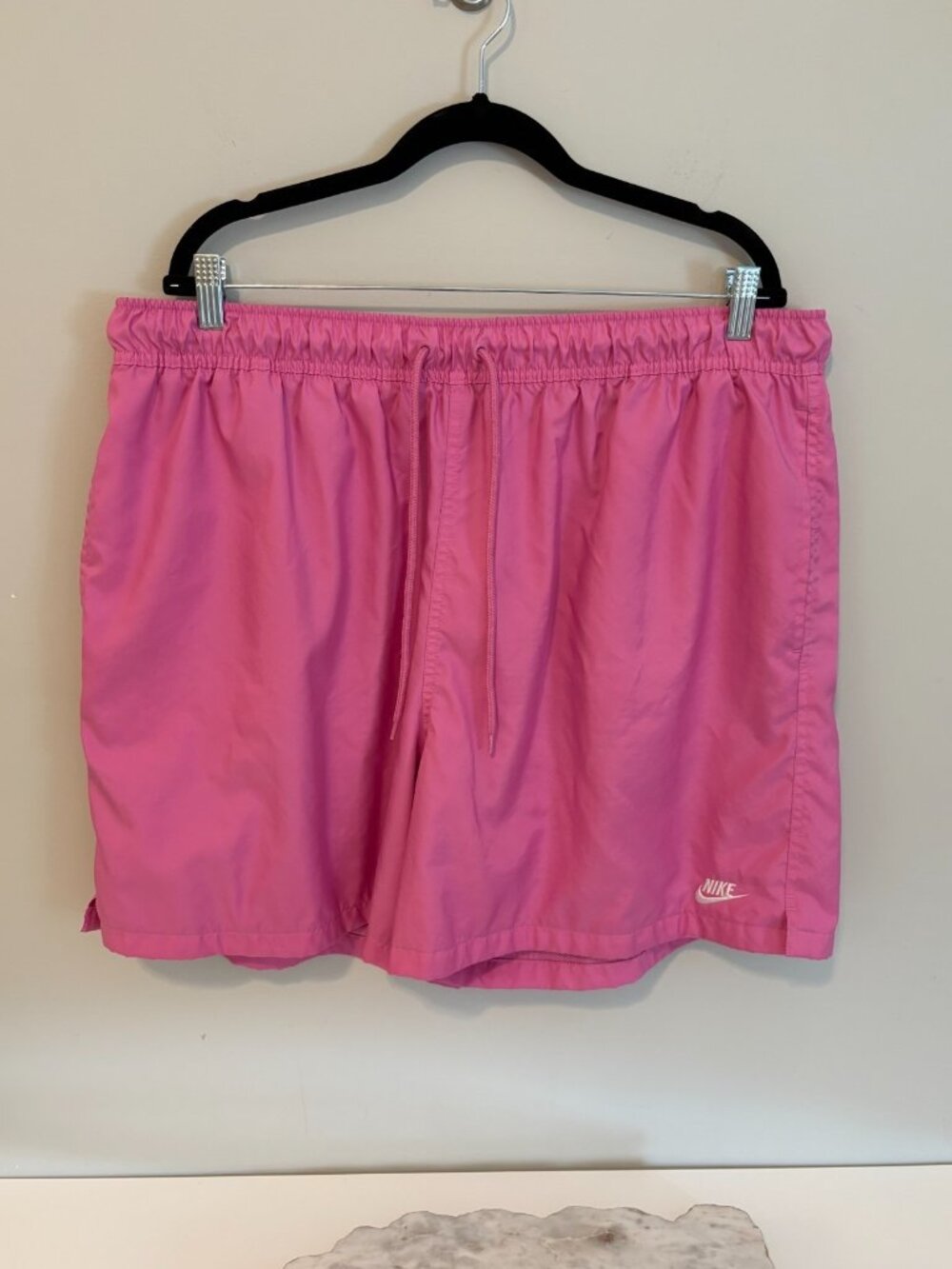 Nike Club Woven Flow Lined Shorts Mens 2XL Essential Sportswear Pink Mesh Lined